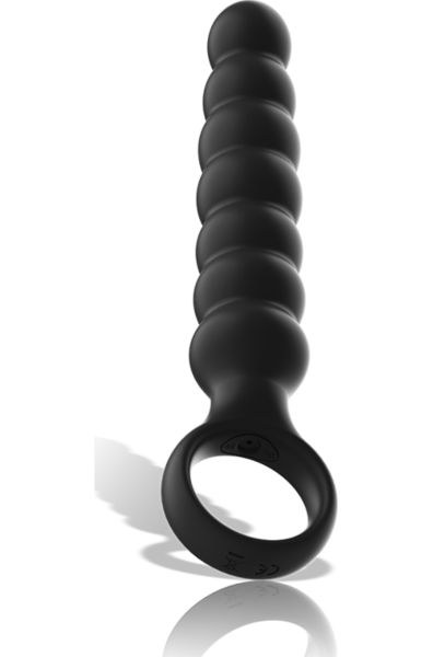 Plug anale vibrante Black&Silver Bob, di colore nero