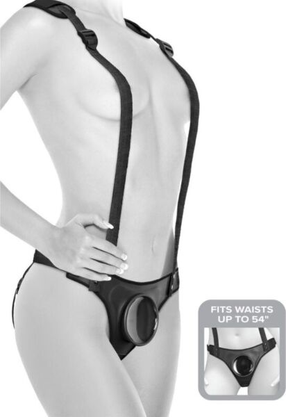Strap-on Pipedream Body Dock con piastra di fissaggio e cinghie regolabili