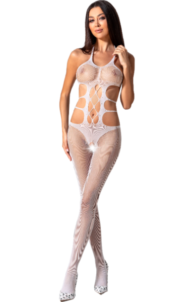 Bodystocking a rete Passion BS084 con apertura sul cavallo