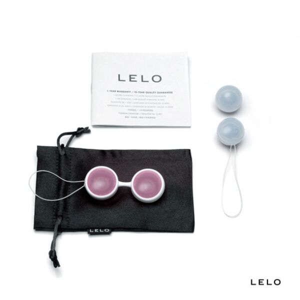 Set di quattro palline vaginali LELO LUNA Beads con connettore in silicone
