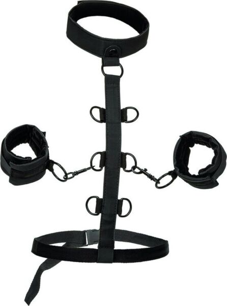 Kit bondage CalExotics Boundless Collar con collare, polsini e cinghie