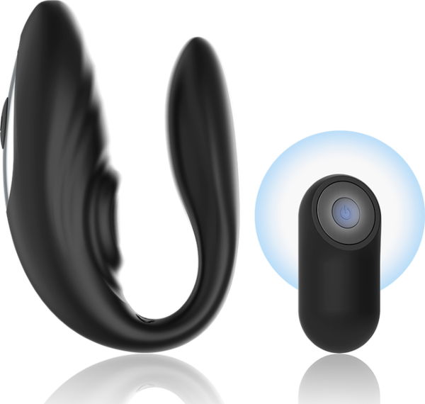 Vibratore per coppie Brilly Glam Couple Pulsing con il suo telecomando