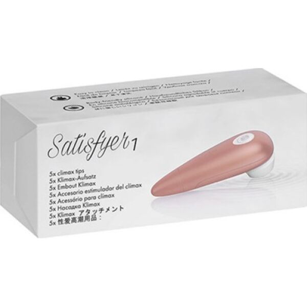 Cinque testine in silicone bianco Satisfyer Number One