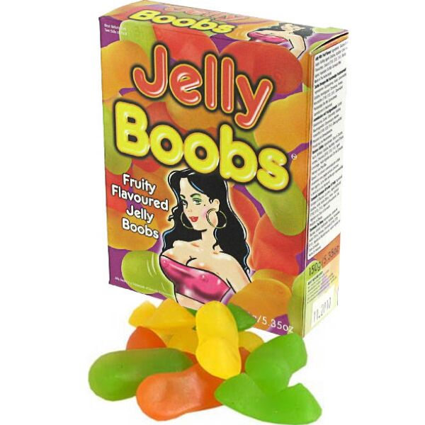 Confezione di caramelle gommose Spencer & Fleetwood Jelly Boobs a forma di seno