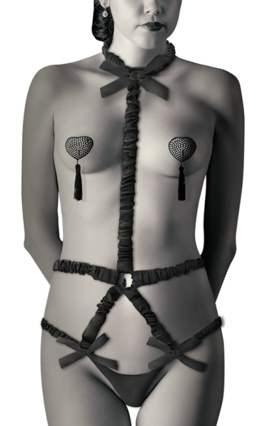 Harness Coquette Chic Desire con i suoi copricapezzoli abbinati