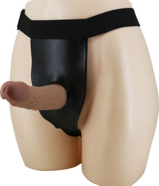 Strap-on Pretty Love con il suo dildo marrone venato