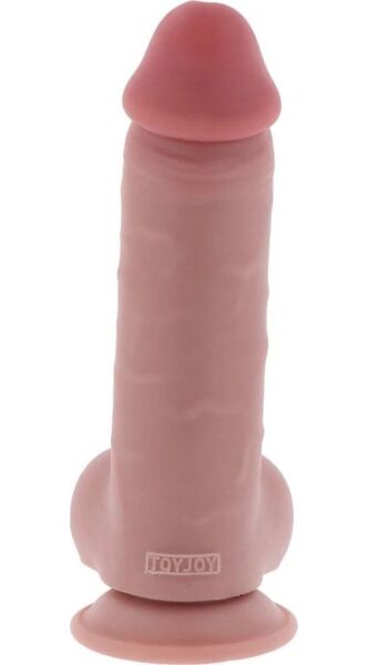 Dildo realistico Get Real Deluxe Extra Thick, con testicoli e base a ventosa