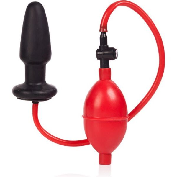 CalExotics Colt Expandable Butt Plug nero con base a ventosa, tubo e pompetta manuale