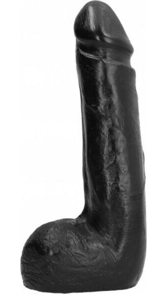 Dildo All Black 20 cm nero dall’aspetto semirealistico
