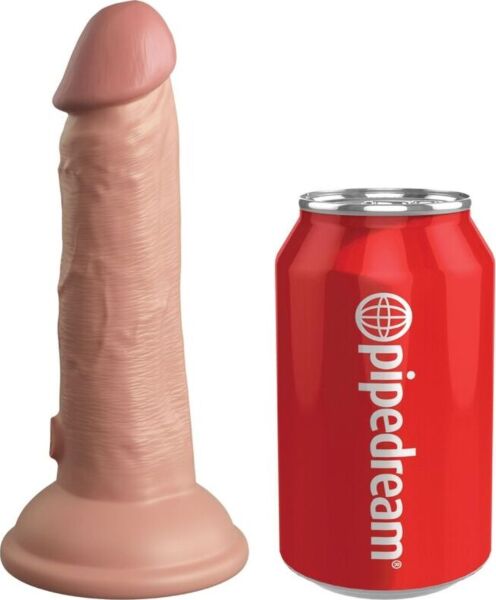 Dildo vibrante realistico King Cock Elite 15,2 cm con base a ventosa