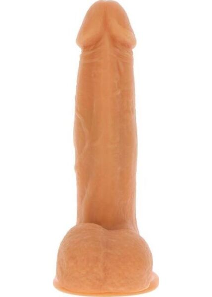 Dildo vibrante realistico Get Real Naked Beaded 21 cm di ToyJoy, color carnagione chiara, con base a ventosa