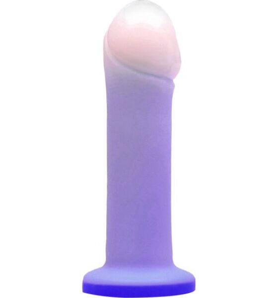 Dildo Tantus Duchess Twilight in silicone a doppia densità, con base a ventosa