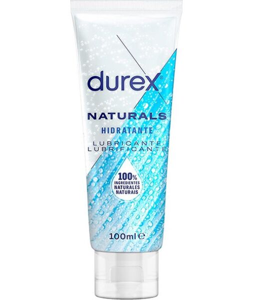 Lubrificante a base d'acqua Durex Naturals Idratante in flacone da 100 ml
