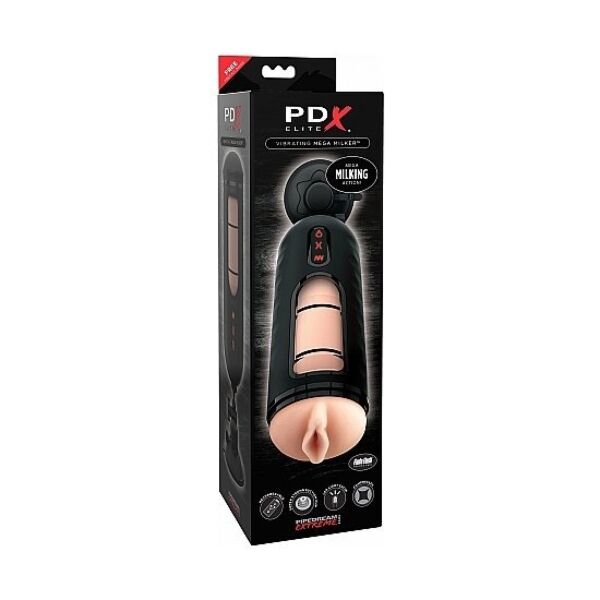 Masturbatore PDX Elite Mega Milker di Pipedream, con compressione automatica, finestra trasparente e ventosa