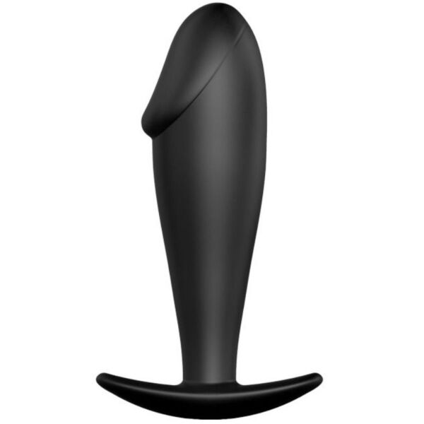 Plug anale Pretty Love BI-040040N in silicone nero a forma di pene