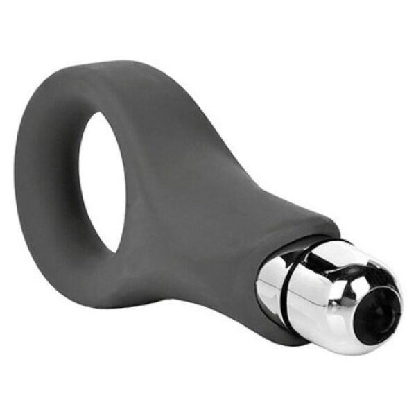 Anello fallico Calexotics Embrace Couples Ring Grey, di colore grigio