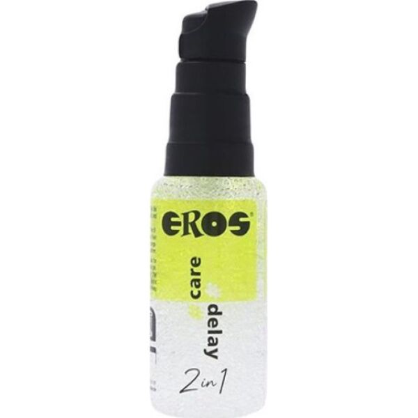Flacone con dosatore del gel ritardante Eros 2in1 Care Delay da 30 ml