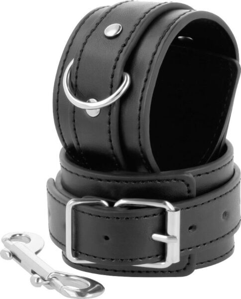 Manette Darkness doppio nastro, polsini in similpelle per i polsi