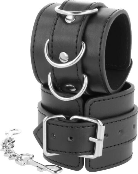 Manette Darkness Bondage nere con i loro due polsini regolabili