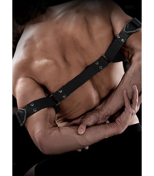 Legaccio per bicipiti Command Bicep Binder di Pipedream, con cinghie in nylon e anelli in acciaio