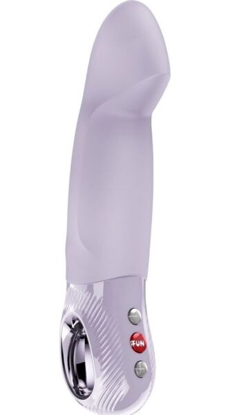 Stimolatore a spinta Fun Factory Stronic Smooth di colore lilla, con la sua impugnatura LOOP