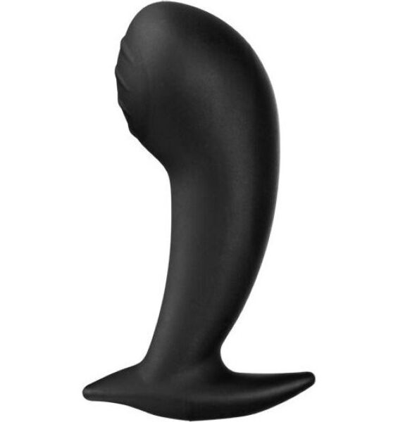 Elettrodo ElectraStim Silicone Noir Nona per il punto G, in silicone nero con curva e nervature