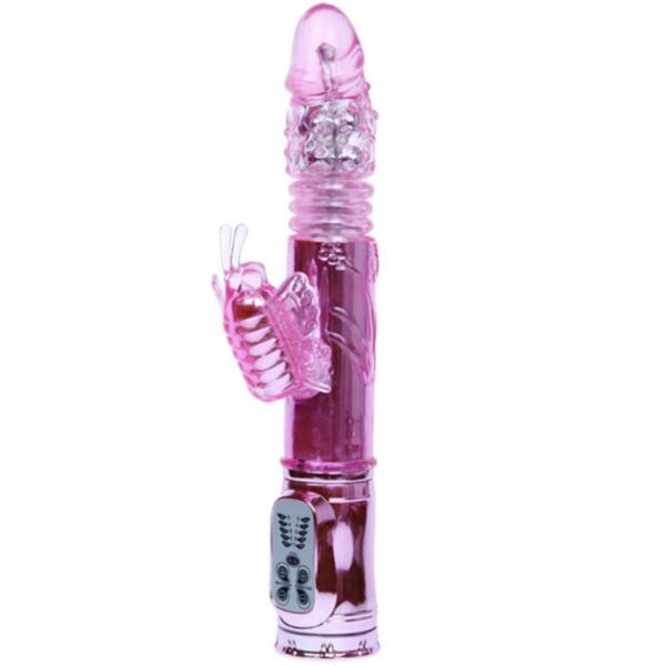 Vibratore rabbit Baile Rabbit Throbbing Butterfly, con il suo braccio per il clitoride