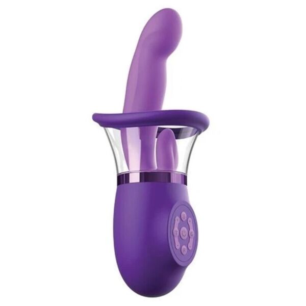 Pipedream Ultimate Pleasure Pro Plus viola, con braccio curvo e lingua per la stimolazione del clitoride
