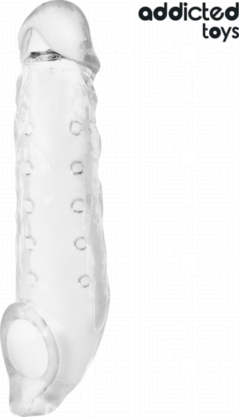 Guaina per il pene Addicted Toys M 27 cm, trasparente