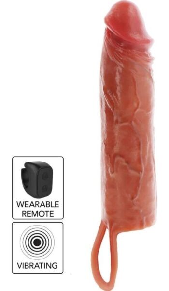 Guaina vibrante per pene Get Real Hydrated Skin, nelle versioni da 16 e 20 cm