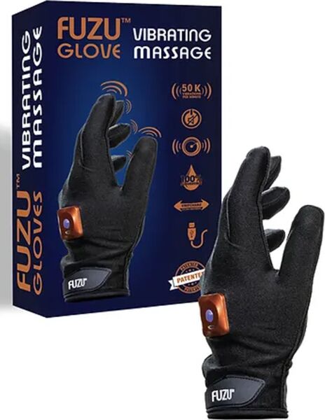 Guanto vibrante FUZU Vibrating Massage Glove, nero