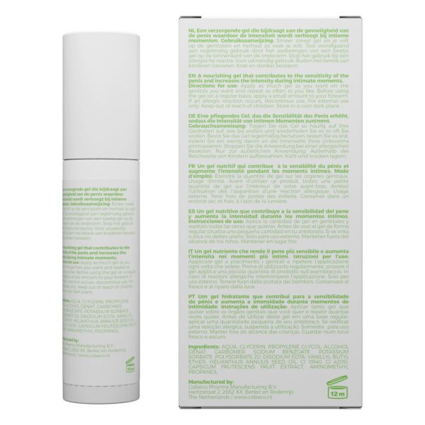 Confezione da 30 ml del gel stimolante Cobeco ViaGel for Men