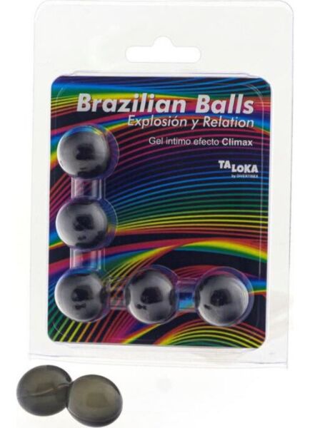 Confezione da 5 palline brasiliane Diverty Sex Brazilian Balls Effetto Climax