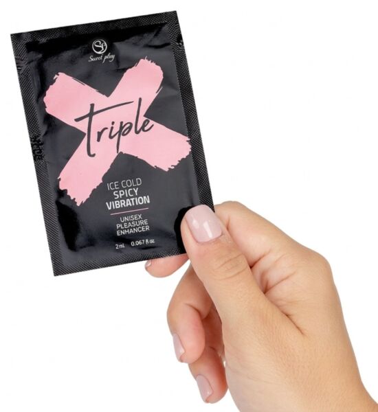 Bustina monodose da 2 ml del gel stimolante Secret Play Triple X