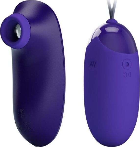 Uovo vibrante Pretty Love in silicone viola con cordoncino flessibile