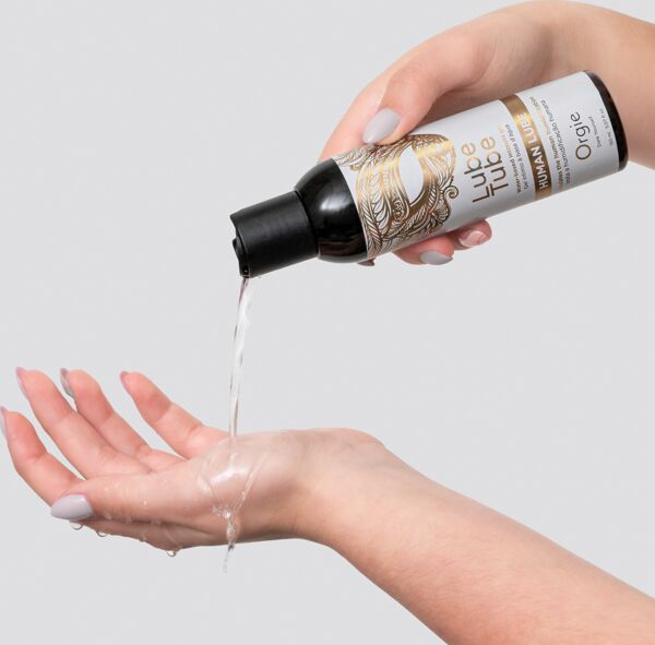 Flacone di Orgie Human Lube 150 ml, gel intimo a base d'acqua