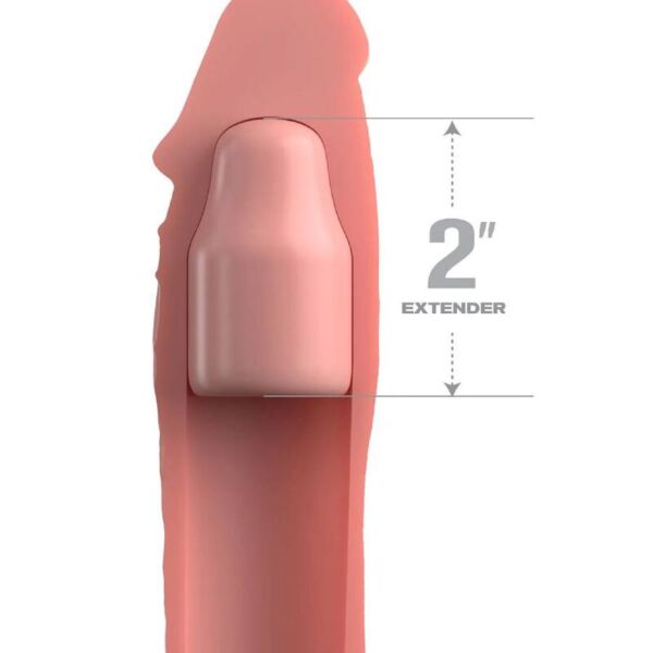 Guaina per pene Pipedream Fantasy X-Tensions Elite in silicone, con estensione e cinturino per i testicoli