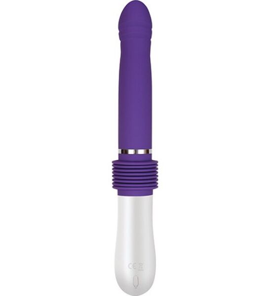 Vibratore a spinta Evolved Infinite Thrusting Sex Machine, lilla e bianco