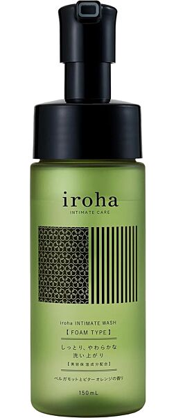 Sapone intimo in schiuma Iroha Intimate Care Wash, flacone con dosatore da 150 ml