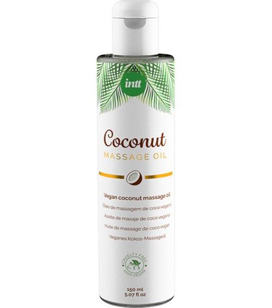 Confezione da 150 ml dell'olio da massaggio INTT Massage Oil Vegan Coconut