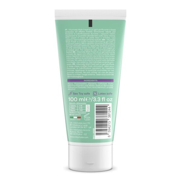 Gel lubrificante con effetto freddo Intymate Wish Fresh, flacone da 100 ml