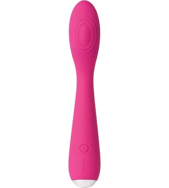 Vibratore punto G SVAKOM Iris color prugna, con la testa a forma di cucchiaio