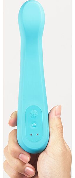 Vibratore iroha Tsuki+ Aonami azzurro, con punta mobile