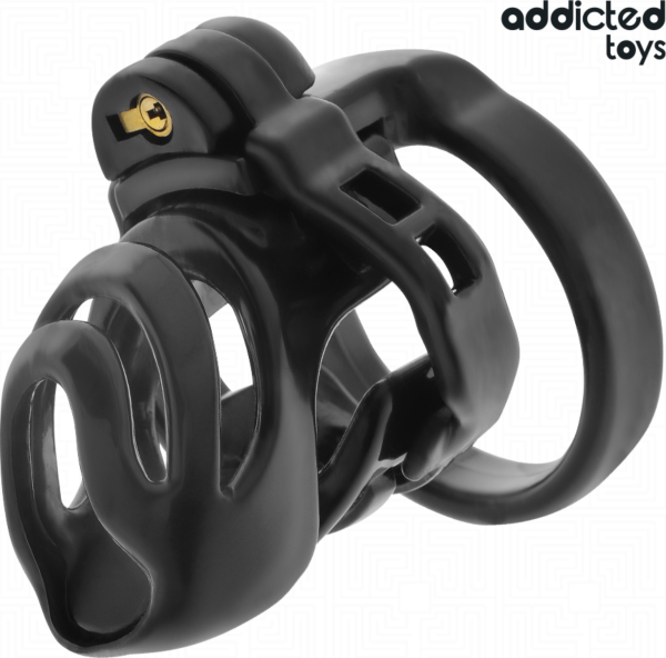 Gabbia di castità Addicted Toys Locked Eternal Lock con base, anelli e chiavi