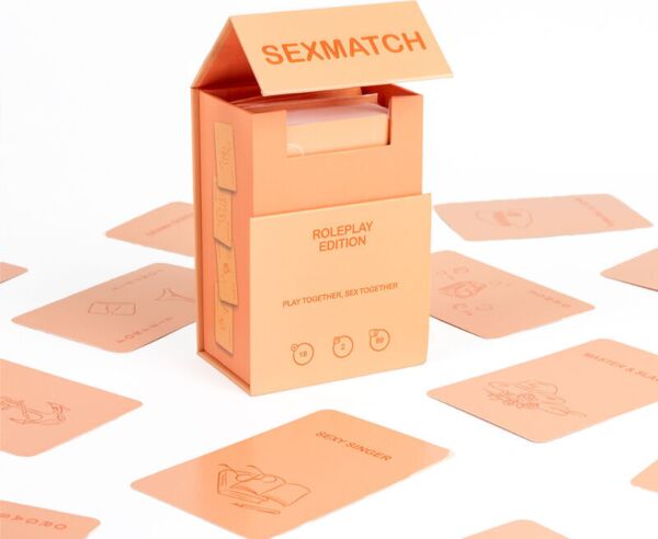 Gioco di carte per coppie Secret Play Sexmatch Roleplay Edition, con la sua scatola