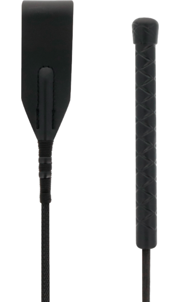 Frusta Darkness da 45 cm con punta in cuoio sottile