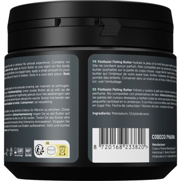 Confezione da 500 ml del burro lubrificante Cobeco Fist Assist Butter