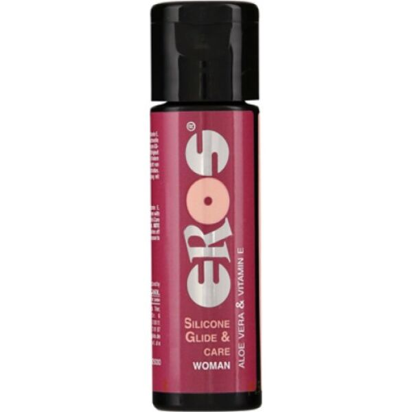 Flacone da 30 ml del lubrificante a base di silicone EROS Silicone Glide & Care Women