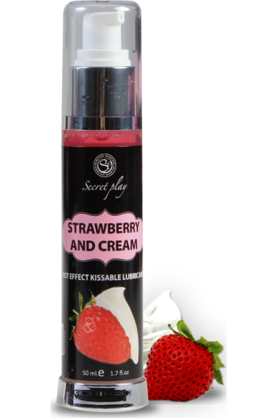 Lubrificante 2 in 1 effetto caldo Secret Play da 50 ml, in flacone airless
