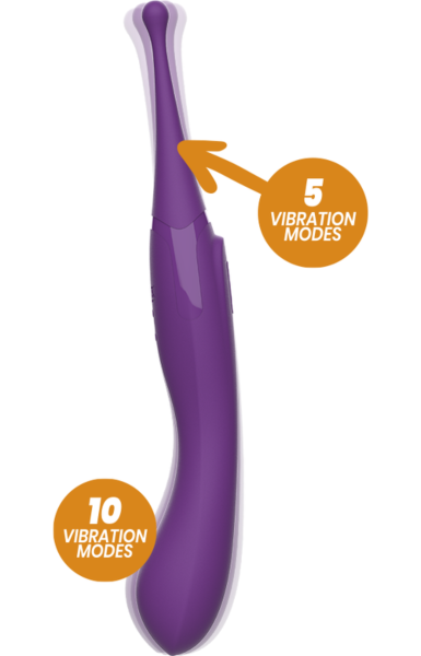 Vibratore per clitoride Rewolution Rewomagic con punta rotante e manico vibrante
